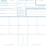 Crime Scene Fingerprint Cards, Applicant FD-258 (250 Pack)