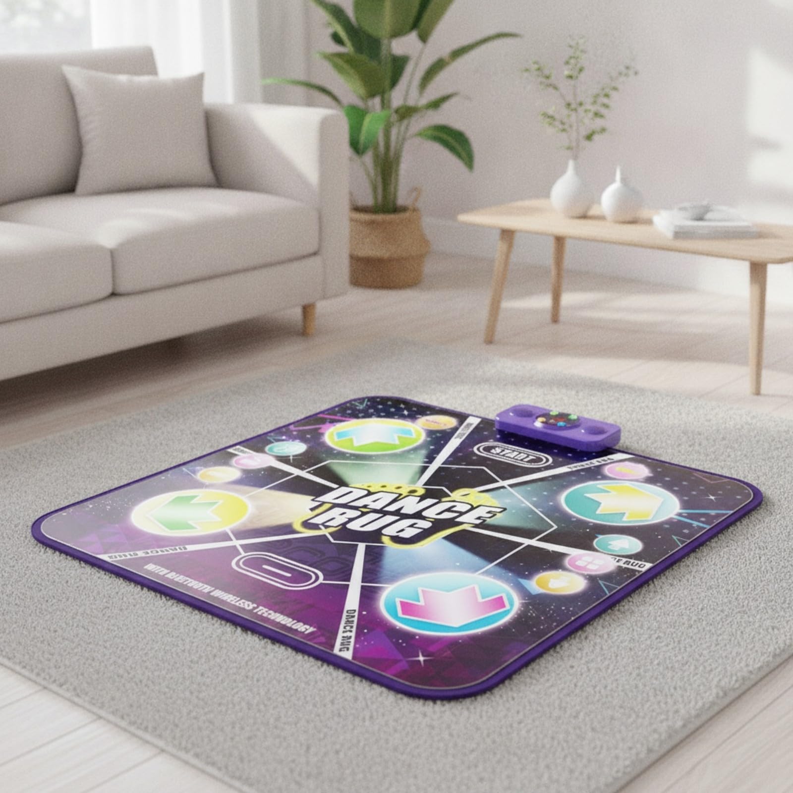 Tappeto da Ballo con Luminoso Volume Regolabile, Tappeto Le Elettronico, Divertente, per Casa