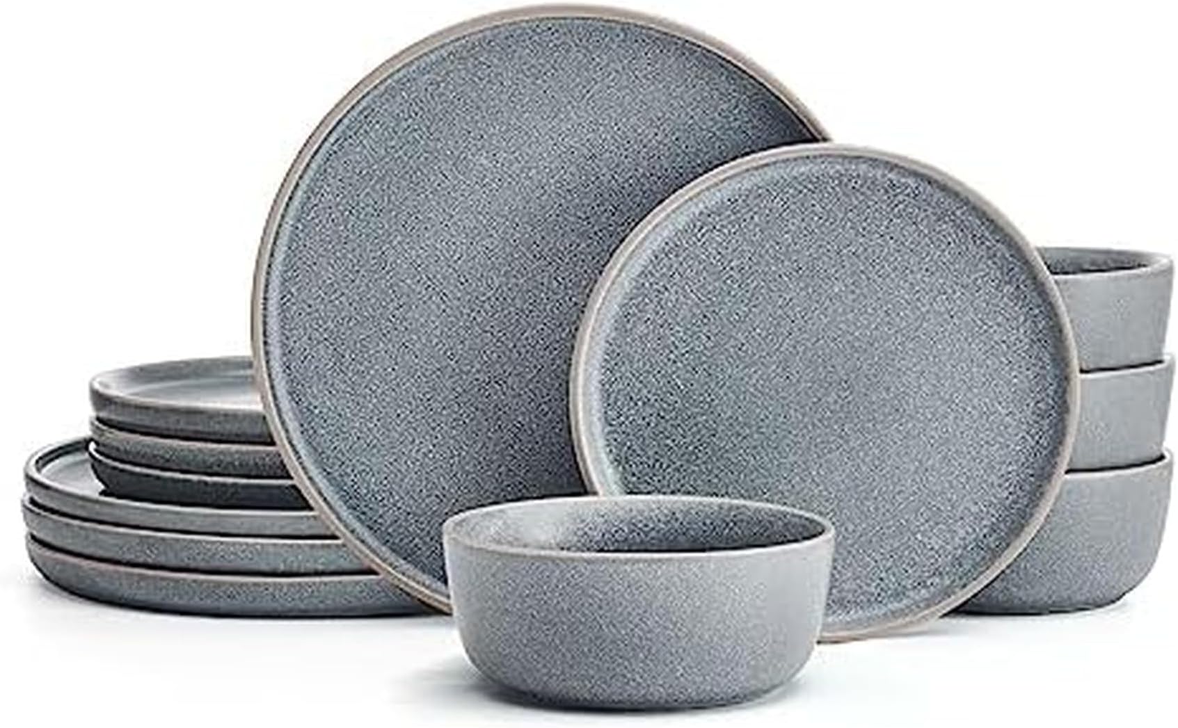 Victoria 12 Piece Dinnerware Set, Servie for 4, Blue