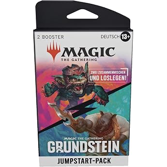 Magic The Gathering Grundstein Jumpstart Booster Pack of 2 - Can be combined into a Jumpstart Deck 40 Cards Including Countries German Version
