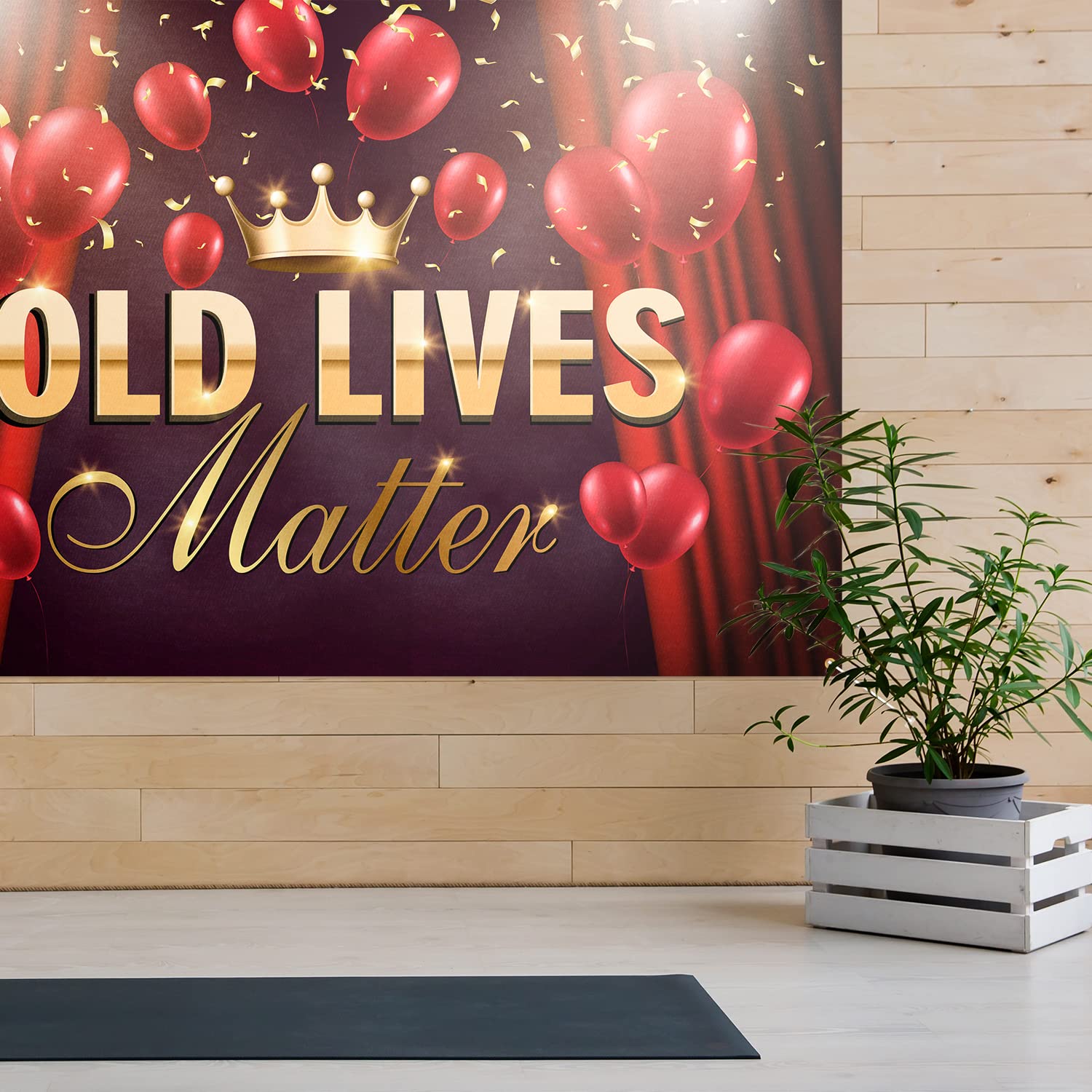 Old Lives Matter Banner 180x100 Cm – Lustige Deko Für 30., 40., 50. Geburtstage & Ruhestand