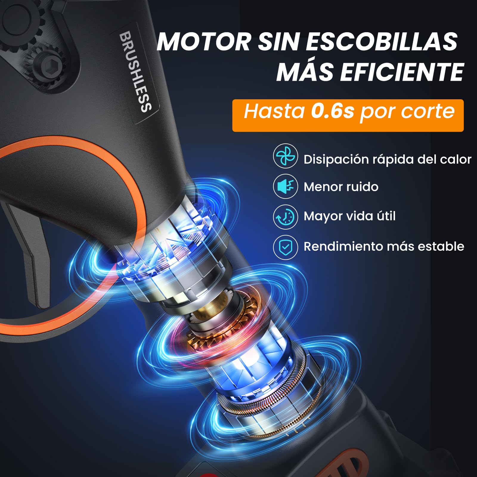Tijeras de Podar Electricas,33-35mm Potentes Tijeras de Podar con 2 x 2000mAh Baterías, 800W Larga Duración, Silenciosa,Podadoras Profesionales sin Escobillas para Jardinería,árboles Frutales,Viñedos