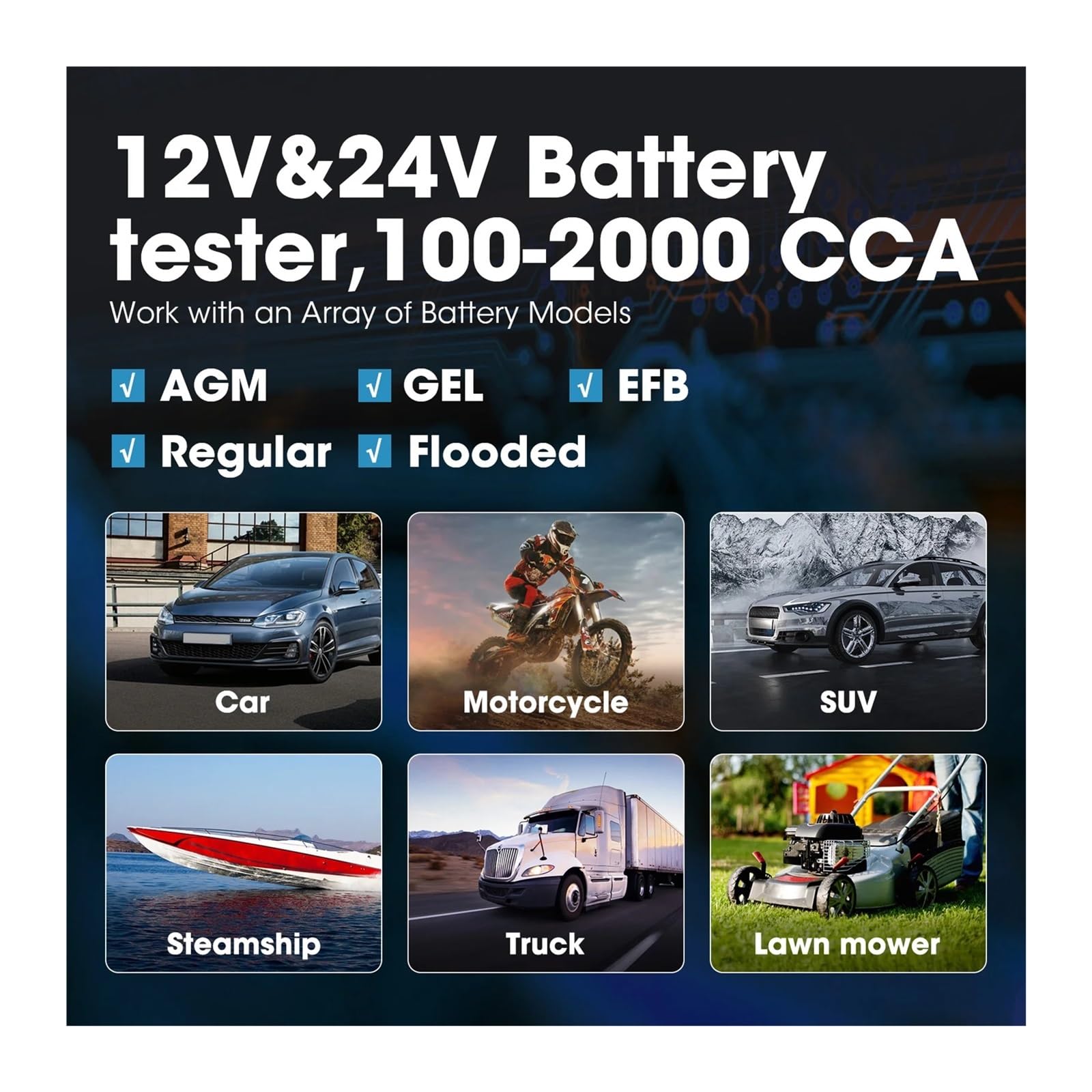 BT200 Batterietester 12V Auto Digital Automotive Diagnostic Batterietester Analyzer Fahrzeug Ankurbeln Ladescanner-Tool
