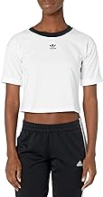 adidas Originals womens Crop Top White Large