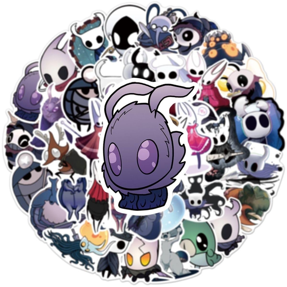 Hollows Stickers 50 Pcs - Silk Songs The Knights Figure Vinyl Waterproof Decals - Cute Knight Sticker for Water Bottle Scrapbook Skateboard Laptop — view 5
