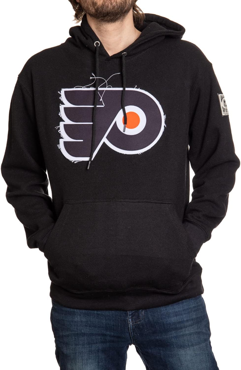 Calhoun NHL Surf & Skate Unisex Waffle Frayed Patch Pullover Hoodie – The Coastal Collection