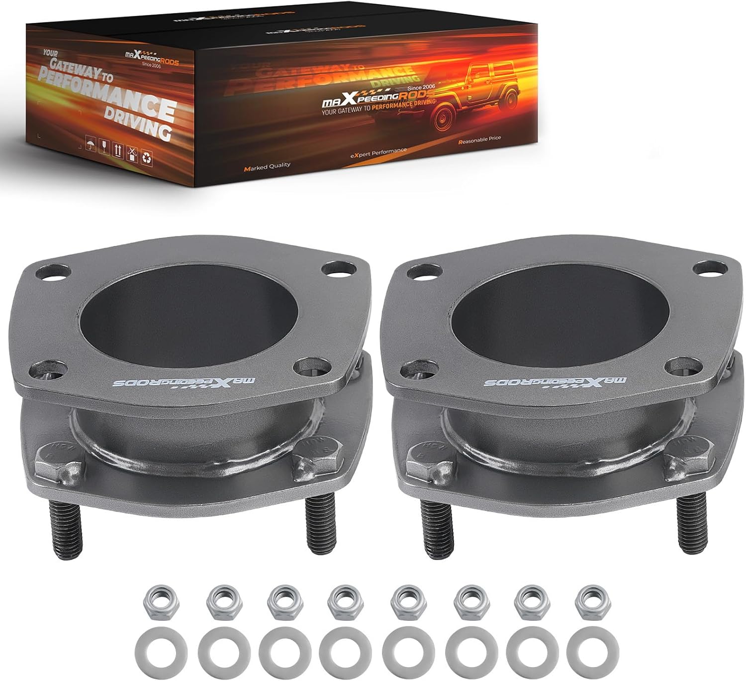 maXpeedingrods 2" Front Leveling Kit for Jeep Grand Cherokee WK 2005-2010, Lift Strut Spacers for Jeep Commander XK 2006-2010 2WD 4WD