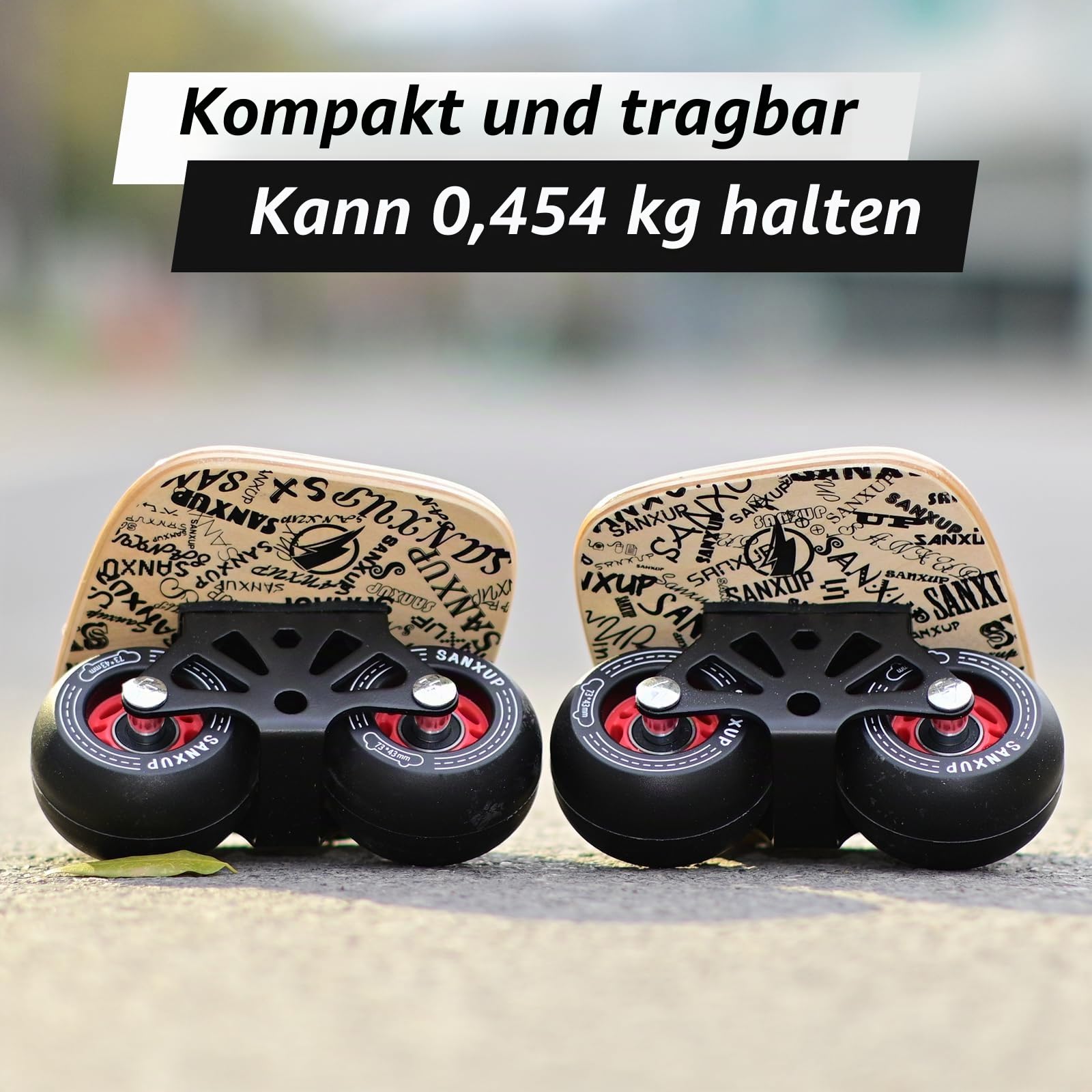 Free Skates, Skates mit geteiltem Skateboard-Design, Aluminium-Legierung, hochelastische Räder und doppelte Radstandhalterung – ultimative Freeskates