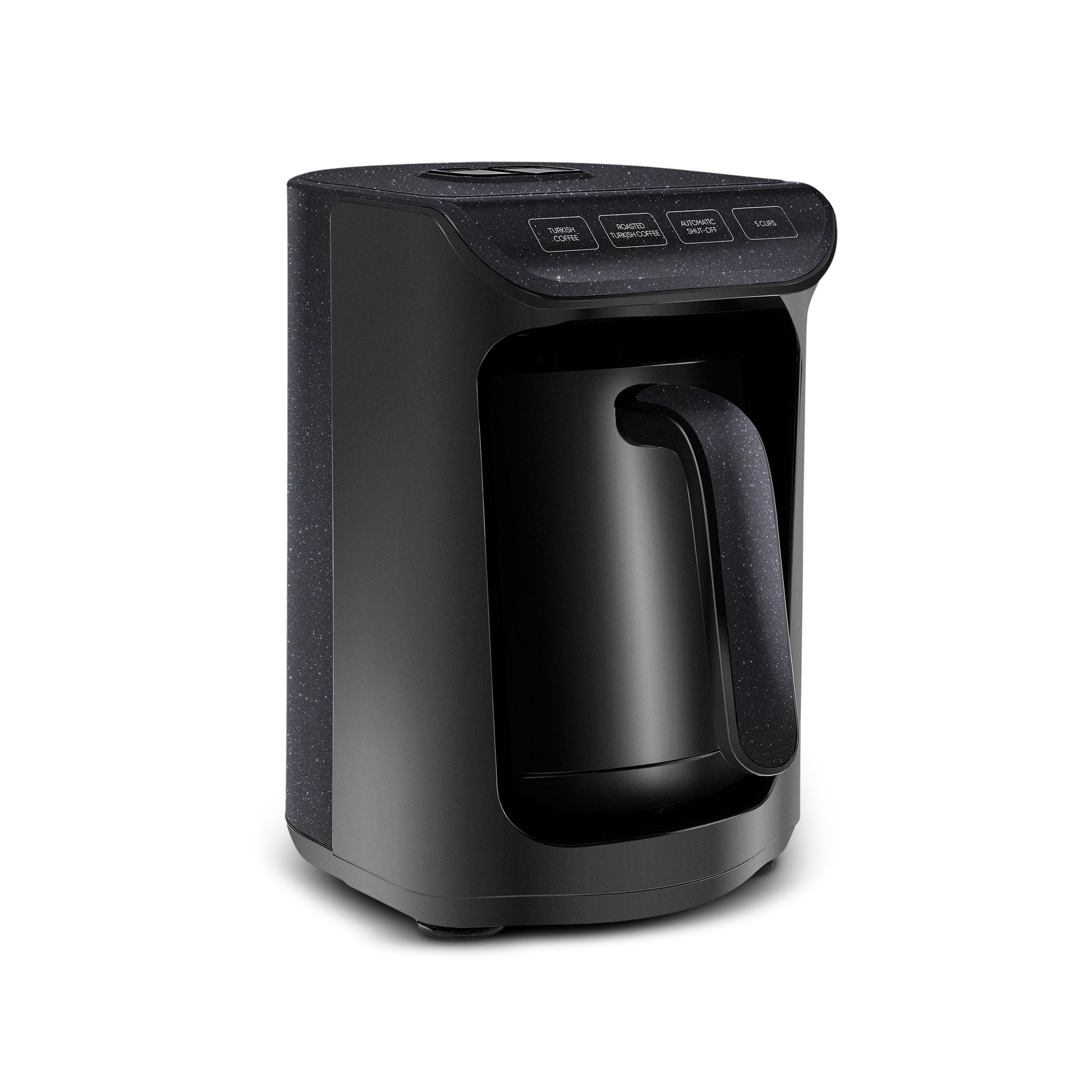 KARACA Hatır Köz Milky Turkish Coffee Maker, 535W, Shiny Black