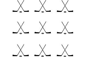 36pcs/Set Hockey Cross Sticks Pattern Vinyl Wall Decal For Kids Room Boy...