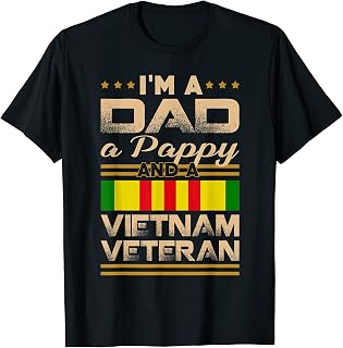 Mens I’m Dad, Pappy, Vietnam Veteran Vintage Army Gift T-Shirt