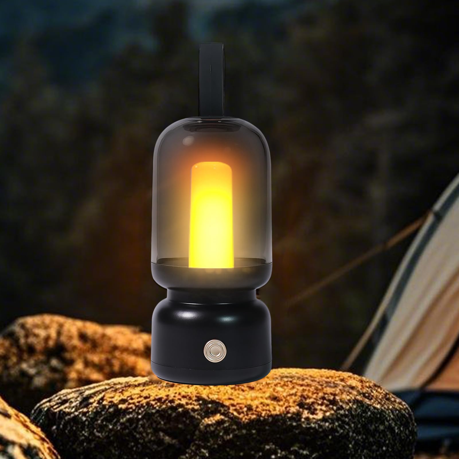 Lampa namiotowa, bezprzewodowa lampa stołowa, ciepła biel, lampa kempingowa, akcesoria kempingowe, do pokoju dziecięcego, sypialni, salonu, awarii zasilania, wędkowania, wędrówek, podróży z