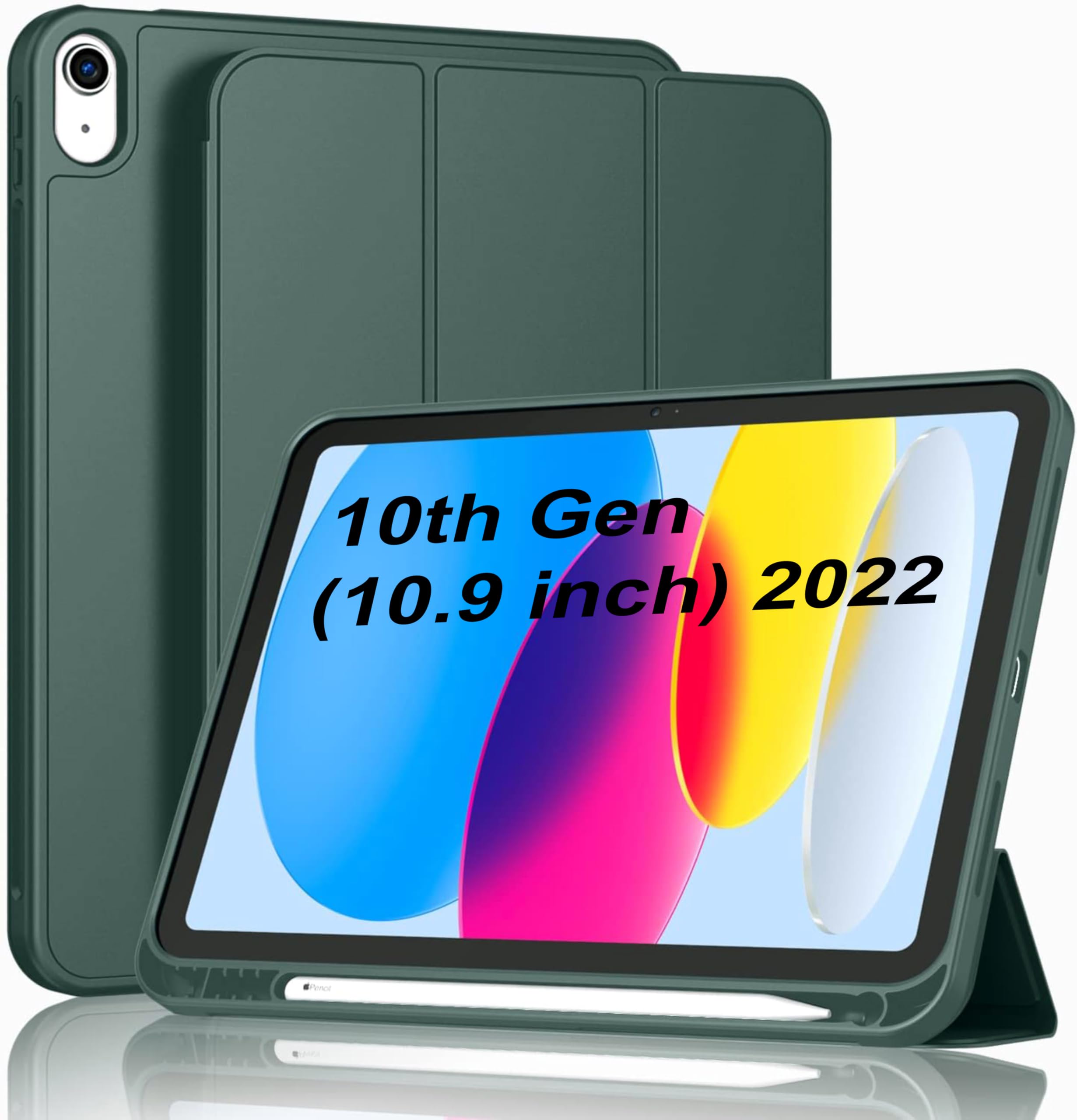 TGK Smart Flexible with Pencil Holder Trifold Back Flip Stand Case Cover for iPad 10th Gen 10.9 inch 2022 (A2757 / A2777 / A2696) (Black) (B0CK2DZJD2) Amazon Price History, Amazon Price Tracker