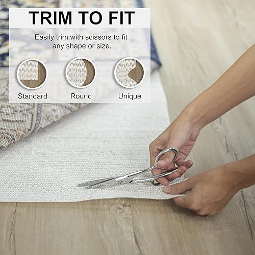 Miniatura 3 de Mohawk Home Agarre antideslizante de 6 x 9 pies, fabricado en Estados Unidos, mantiene las alfombras en su lugar, seguro para todos los suelos