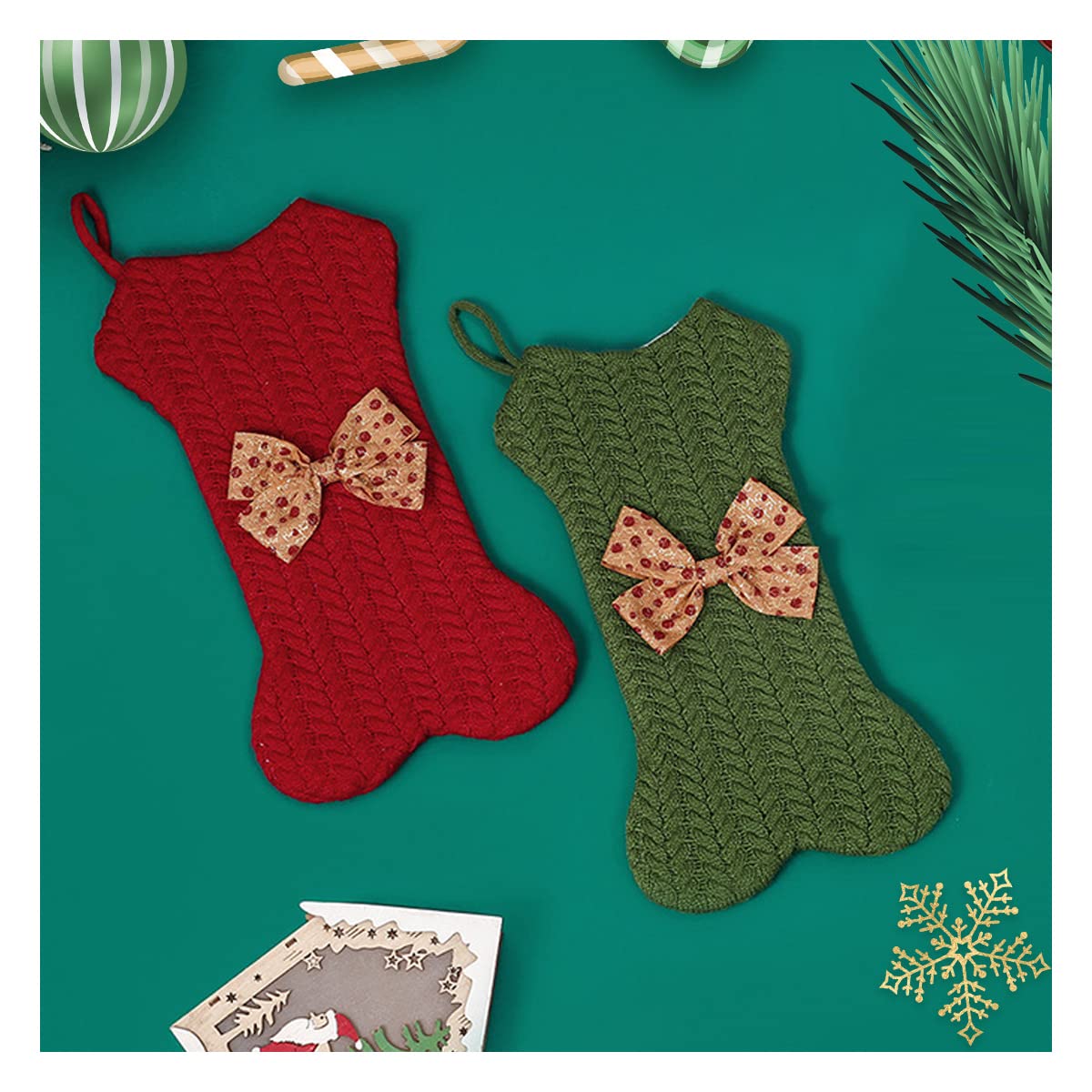 Le bas de Noël tricot cadeaux sous le sapin Collection de Noël | Lost Horizons