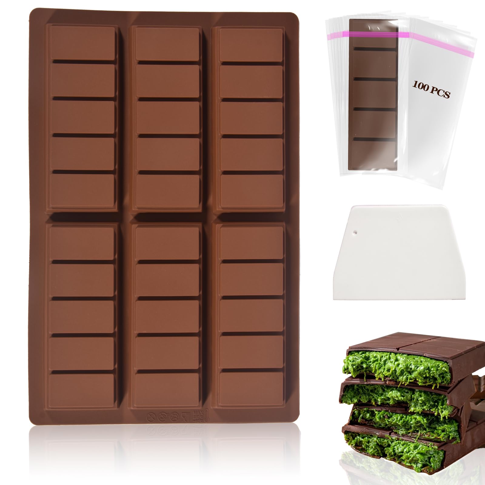 BWB Stampo per Cioccolato 3 pezzi - Bonbon rotondo Dettagliato