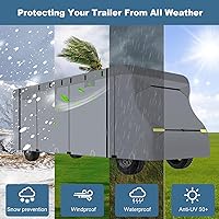 Vista 7 de Cubierta para autocaravana Clase C - Mejorada de 7 capas antidesgarro para autocaravana de 16-20 pies, impermeable para invierno, anti-UV, a prueba