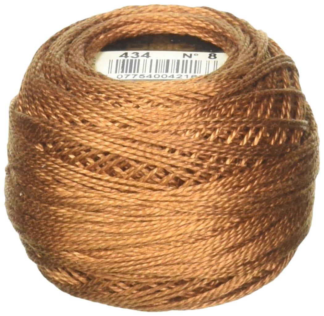 DMC 116 8-434 Pearl Cotton Thread Balls, Light Brown, Size 8
