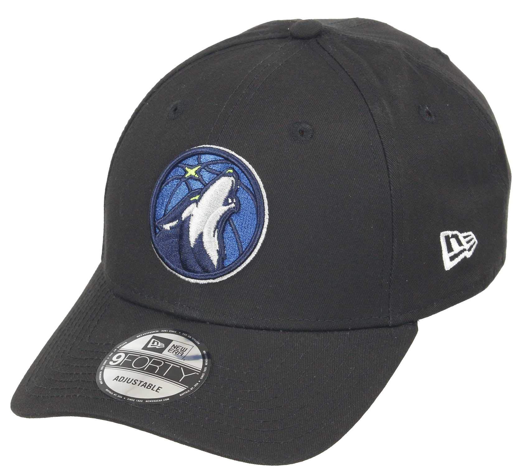 New Era Minnesota Timberwolves 9forty Adjustable Snapback Cap NBA Essential Black - One-Size — image 1