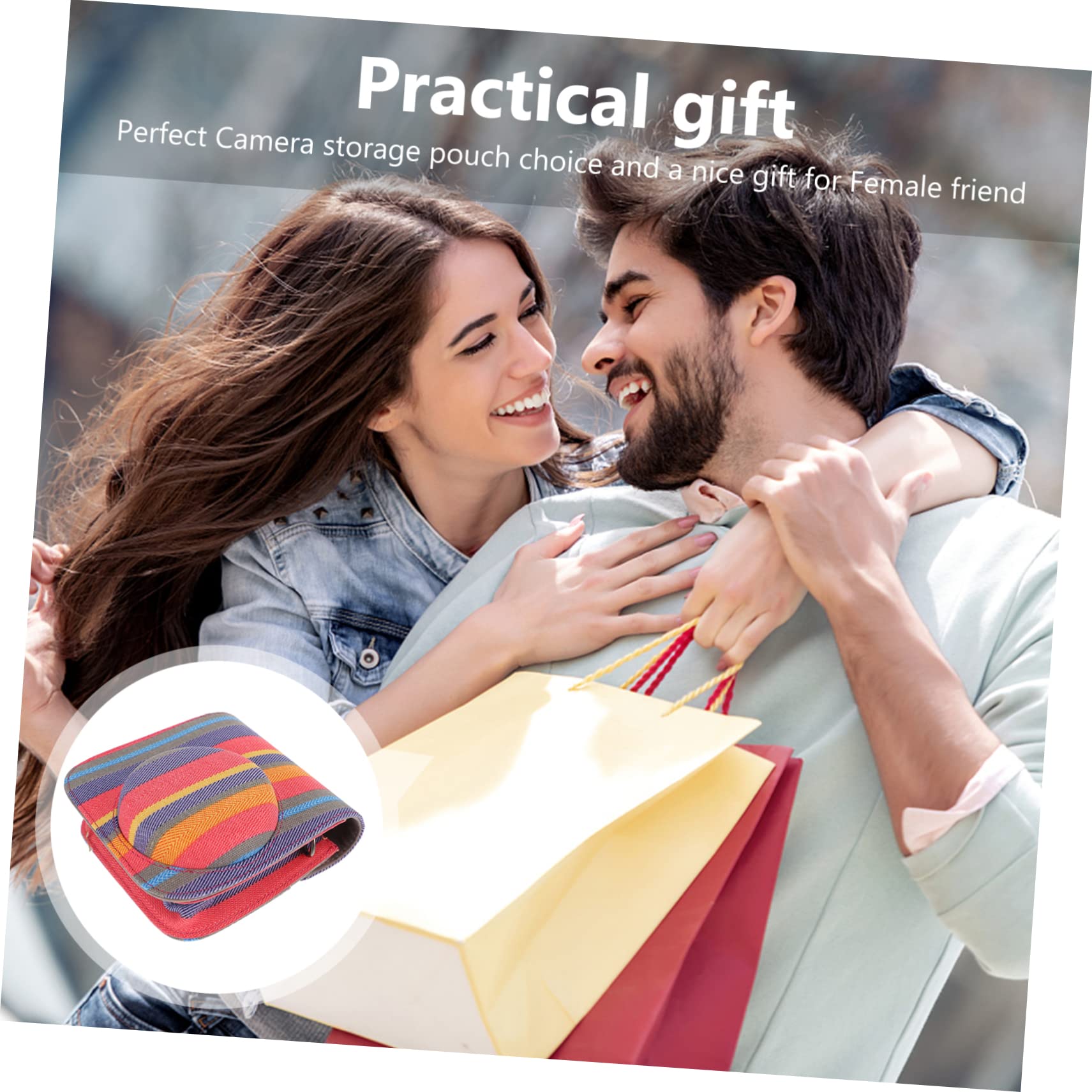 Gatuida 2pezzi Custodia Protettiva Per Fotocamera Istantanea Mini Borsa Da Viaggio Colorata Con Tracolla Design Elegante e Funzionale Protezione Da Graffi e Danni
