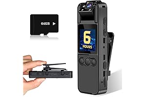 Body Camera with Night Vision, Audio, and Rotating Lens