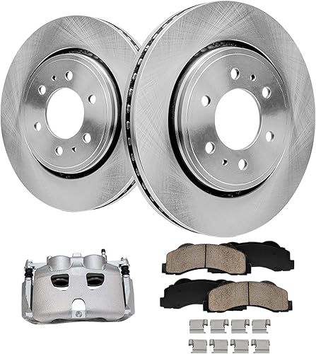 Miniatura 78 de Detroit Axle - Kit de freno trasero para Chevy GMC Suburban Silverado Sierra Yukon XL 1500 Tahoe Escalade 2007-2013 Rotores de freno de disco de