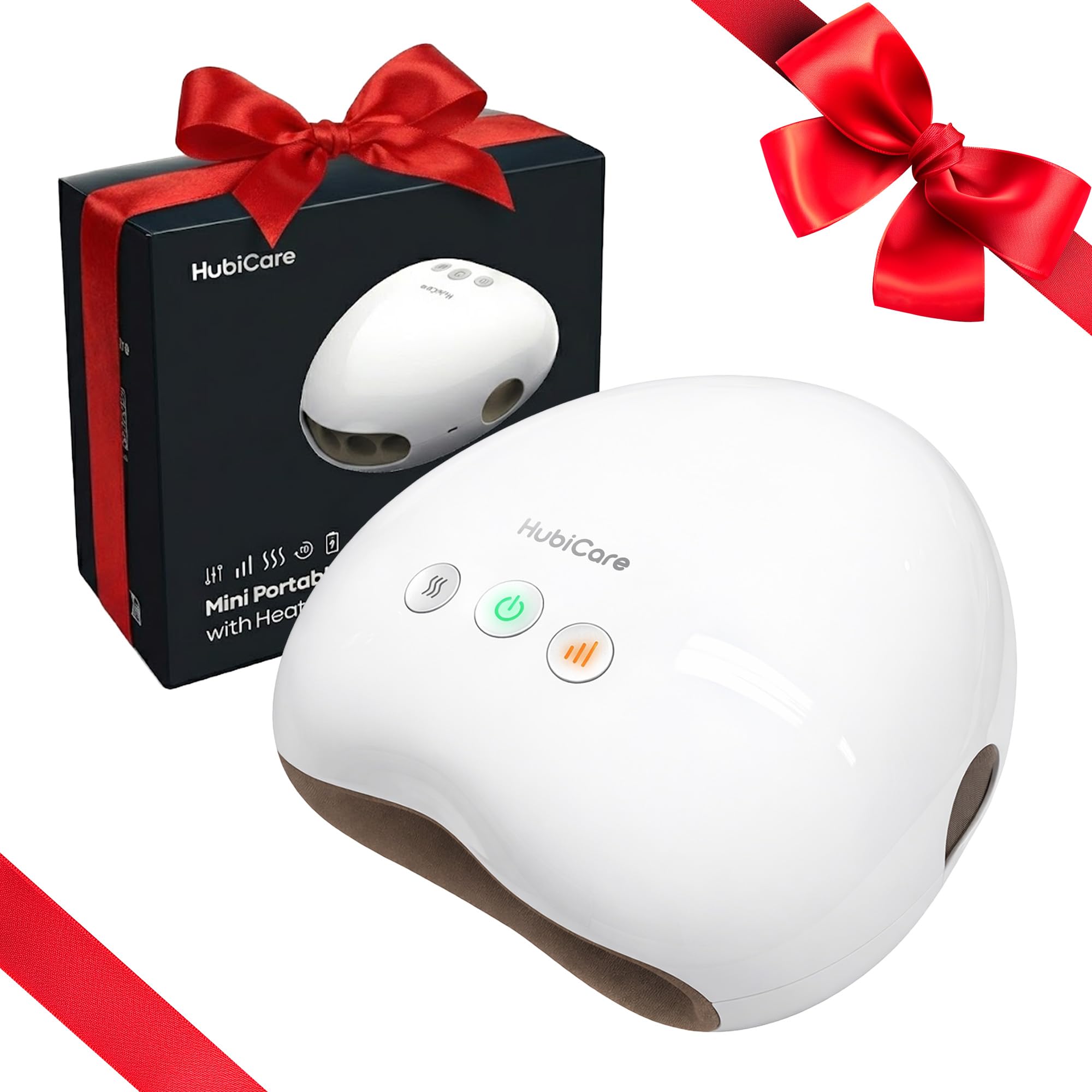 HubiCare kompaktes Handmassagegerät mit Wärme und Luftkompression, kabellose Handmassage für Hände, Finger und Handgelenk, 3 Modi, 3 Intensitätsstufen, USB-C Aufladung