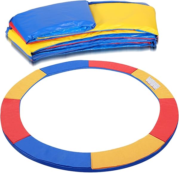 Herrselsam Trampolin Randabdeckung Reißfest Federabdeckung UV-resistent Randschutz Sicherheitsmatte Trampolinzubehör für Fitness Trampoline Bunt