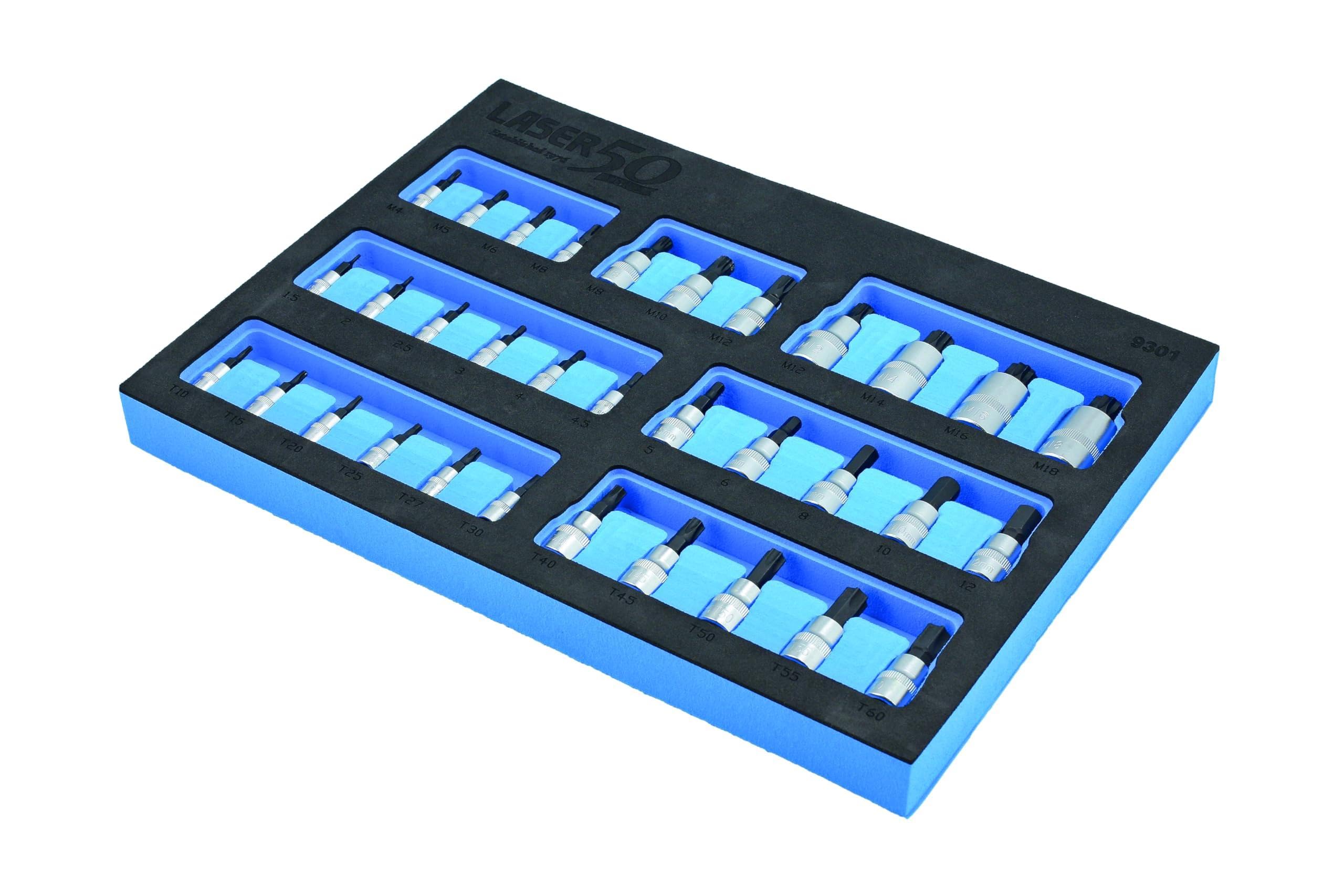 Laser 9301 Magnetic Socket Bit Set 33pc - 50th Anniversary