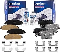 Vista 137 de Detroit Axle - Pastillas de freno para Dodge Dart 2013-2016 2014 2015 pastillas de freno de cerámica con reemplazo delantero y trasero de hardware