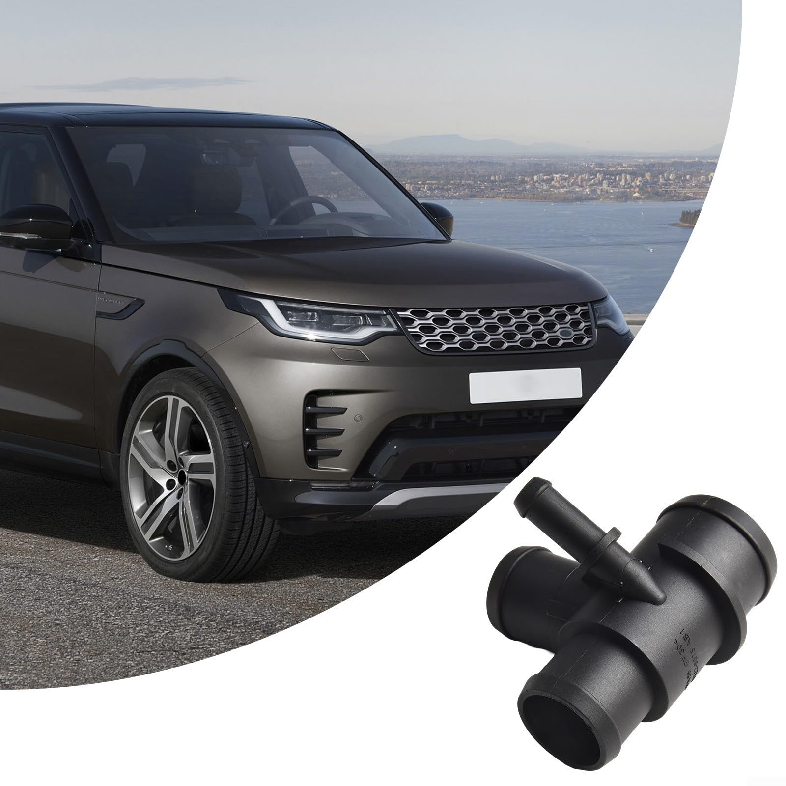 Connettore termostato per tubo dell'acqua per Rover Range Sport Discovery 4 3.0 TDV6 SDV6 2010-2016 LR025969 LR020126 nero ABS