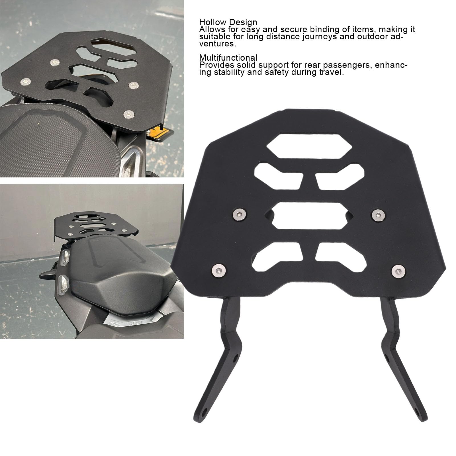Motorrad-Heckgepäckträger, Robuste Aluminiumlegierung, Ersatz für 1290 Super GT 2016–2024, Motorrad-Heckbox-Gehäusehalterung, Träger-Aufbewahrungsregal