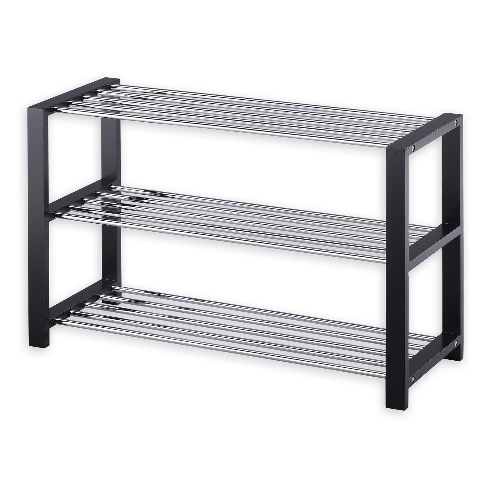 IDIMEX Schuhregal Arina - Platzsparende Schuhbank Mit 3 Böden In Weiß