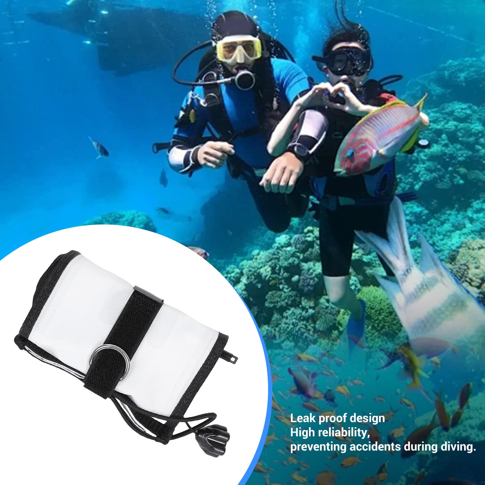 Diyeeni Boyas de Superficie para Buceo con Válvula, Nylon