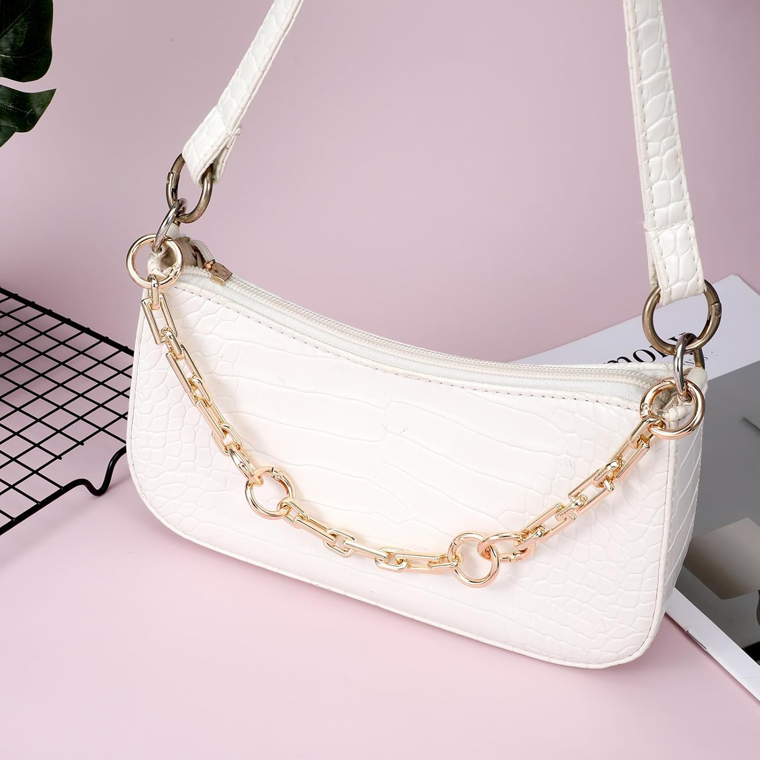 3 Pcs Gold Purse Extender Chain, 4.65 Inch Bag Extender Chain Fashion Metal Bag Chains Straps Accessories for Women Handbags Purse Shoulder Cross-Body - Image 6