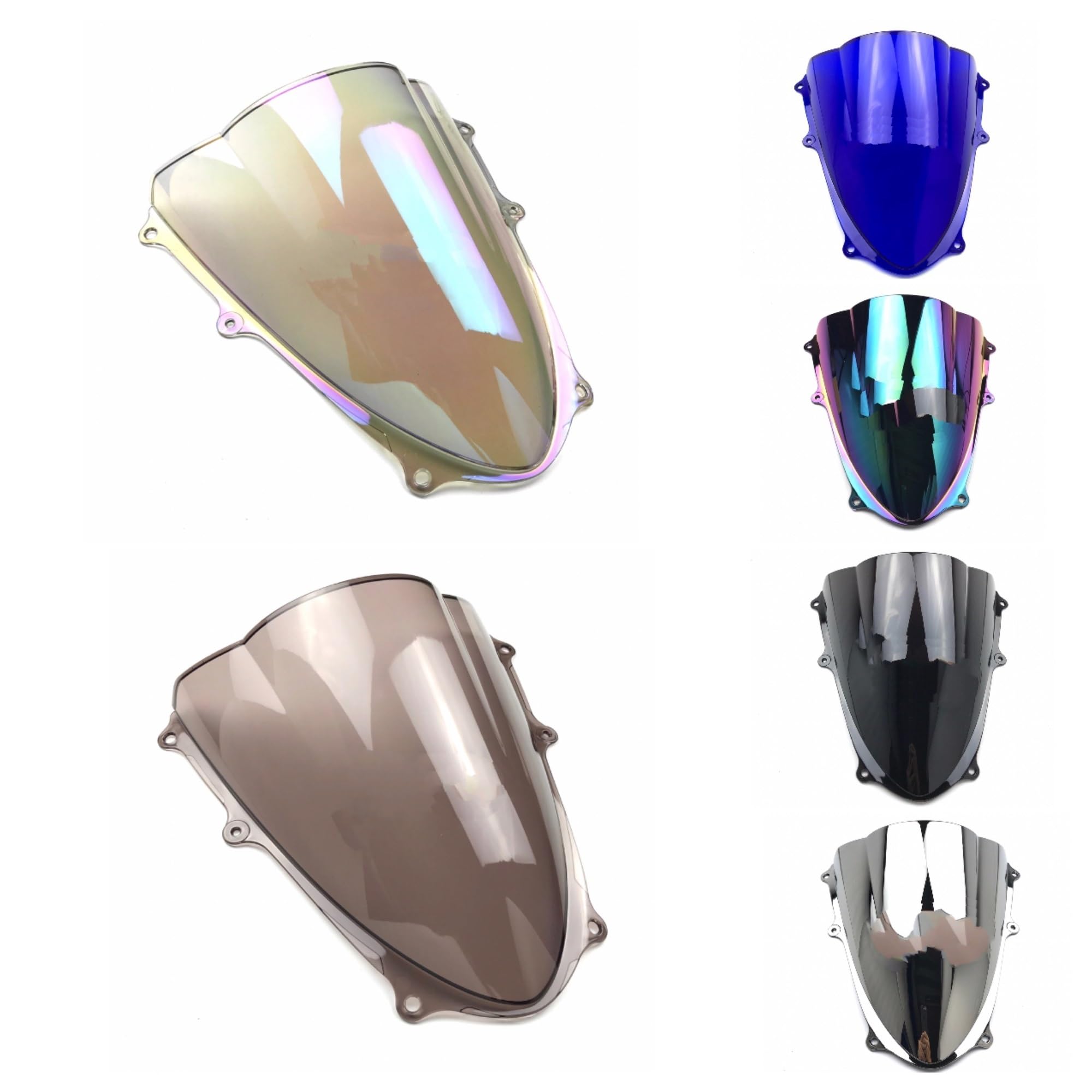 Spojler przedłużający szyba przednia Pasuje do Suzuki GSXR 1000 GSXR1000 K9 2009-2016 motocykl podwójna bańka czarna szyba przednia Osłona przedniej szyby Wiatr(Lridium)