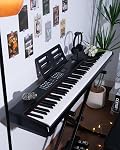 STRICH 88 Keys Weighted Keyboard Piano with X-Style Stand & Sustain Pedal, Hammer-Action Digital Piano, Full-size Electric Piano Keyboard Supports USB-MIDI/Wireless Connect, SDP-120&SKT-01