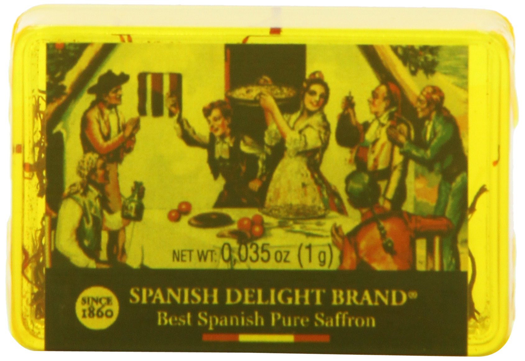 SPANISH DELIGHT BRAND Pure Grade Mancha Saffron Threads, 1-Gram (Pack of 3) by Spanish Delight