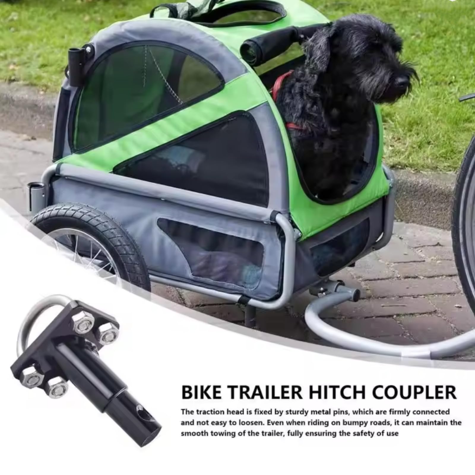 Fahrradanhänger Kupplung, Anhängerkupplung Fahrradanhänger, Schnellkupplung für Hunde Haustiere Transport, verstärkte Tragfähigkeit für täglichen Gebrauch & Outdoor