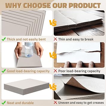 LOTMER 50 Sheets 5 x 7 Inch 50PT Chipboard Sheets