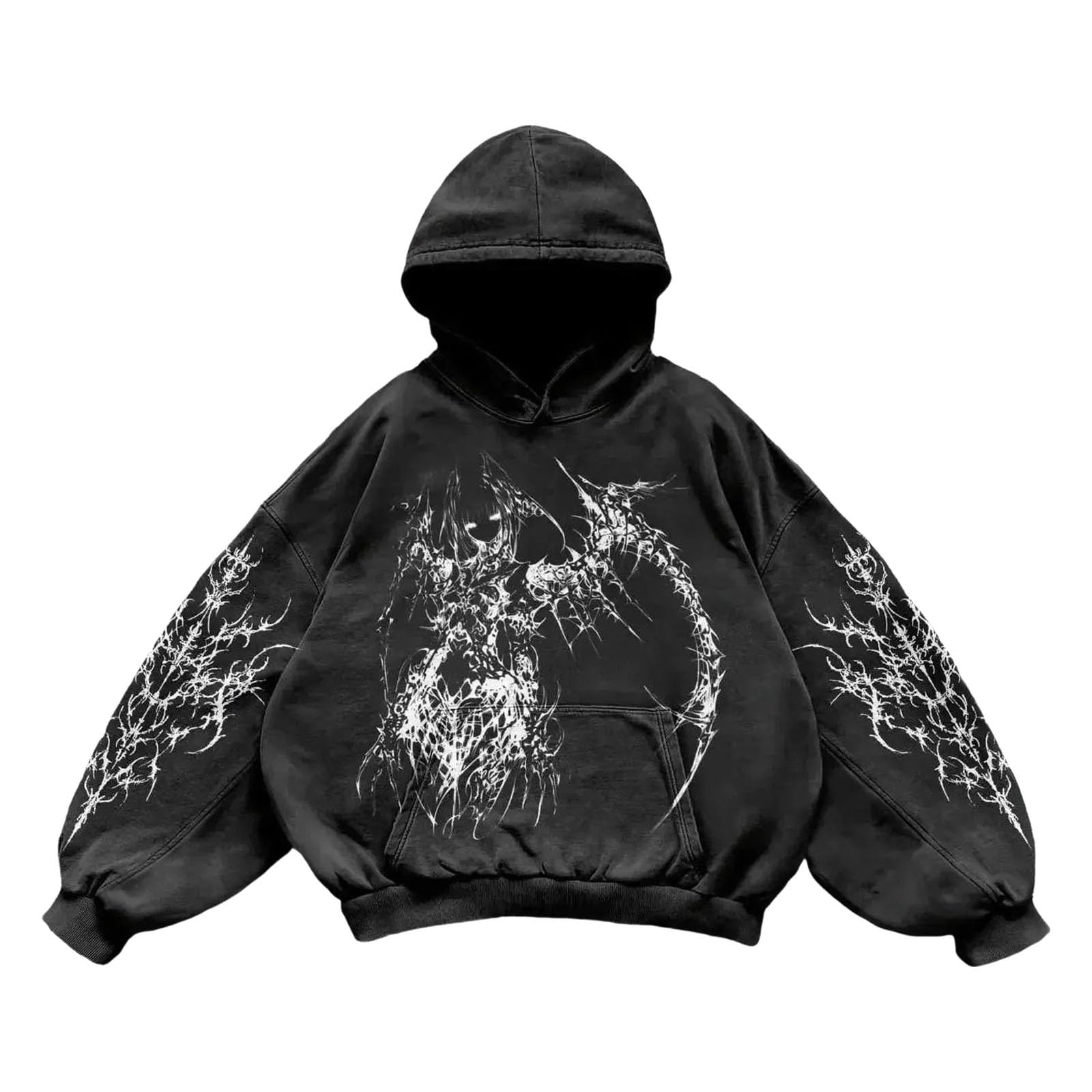 Sudadera gráfica masculina para uso diario con capucha elegante y casual
