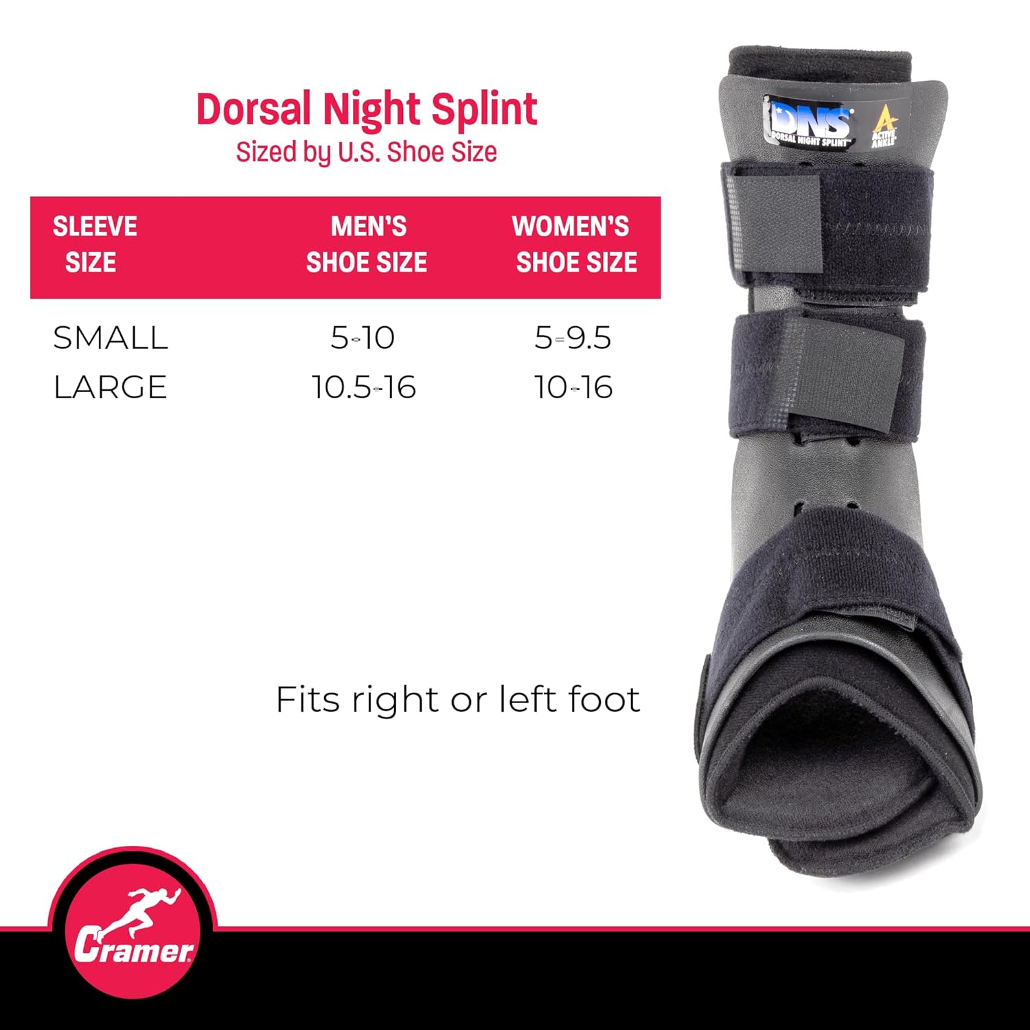 Cramer Dorsal Night Splint, DNS, Large, for Effective Relief From Plantar Fasciitis Aches and Arch Foot Aches - Image 3
