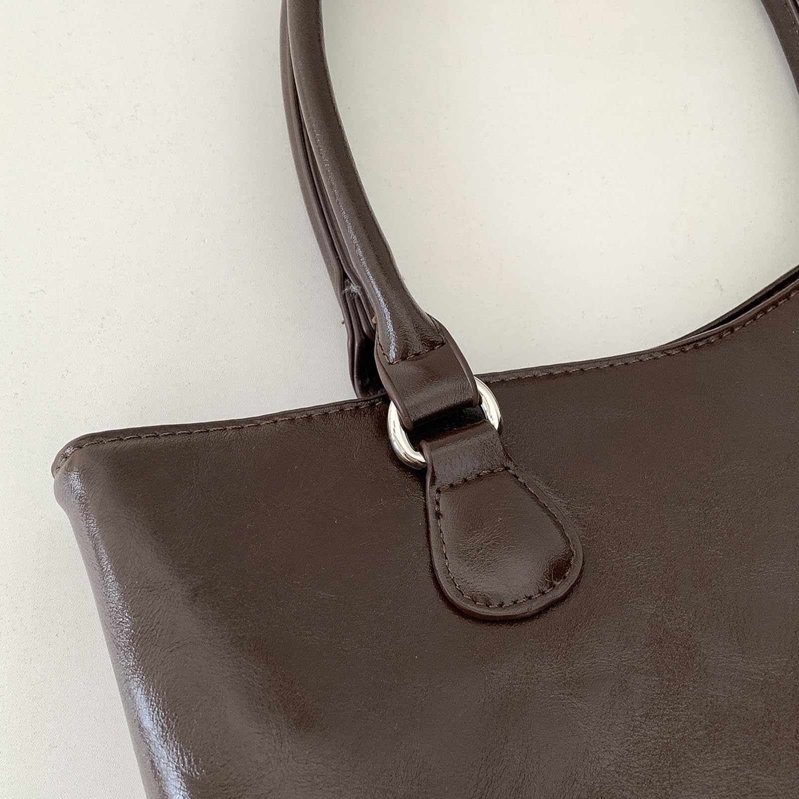 Moda PU cuero espacioso bolsa de trabajo ligero bolsas con asa superior para viajes oficina viaje y uso diario mensajero unisex
