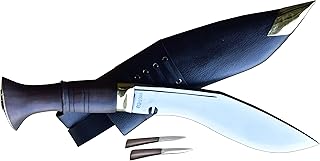 Official Issued - Genuine Kukri - 9 Inch Nepal Police Service Khukuri Knife -Traditional Outdoor Kukris Handmade in Nepal - GK&CO. Kukri House