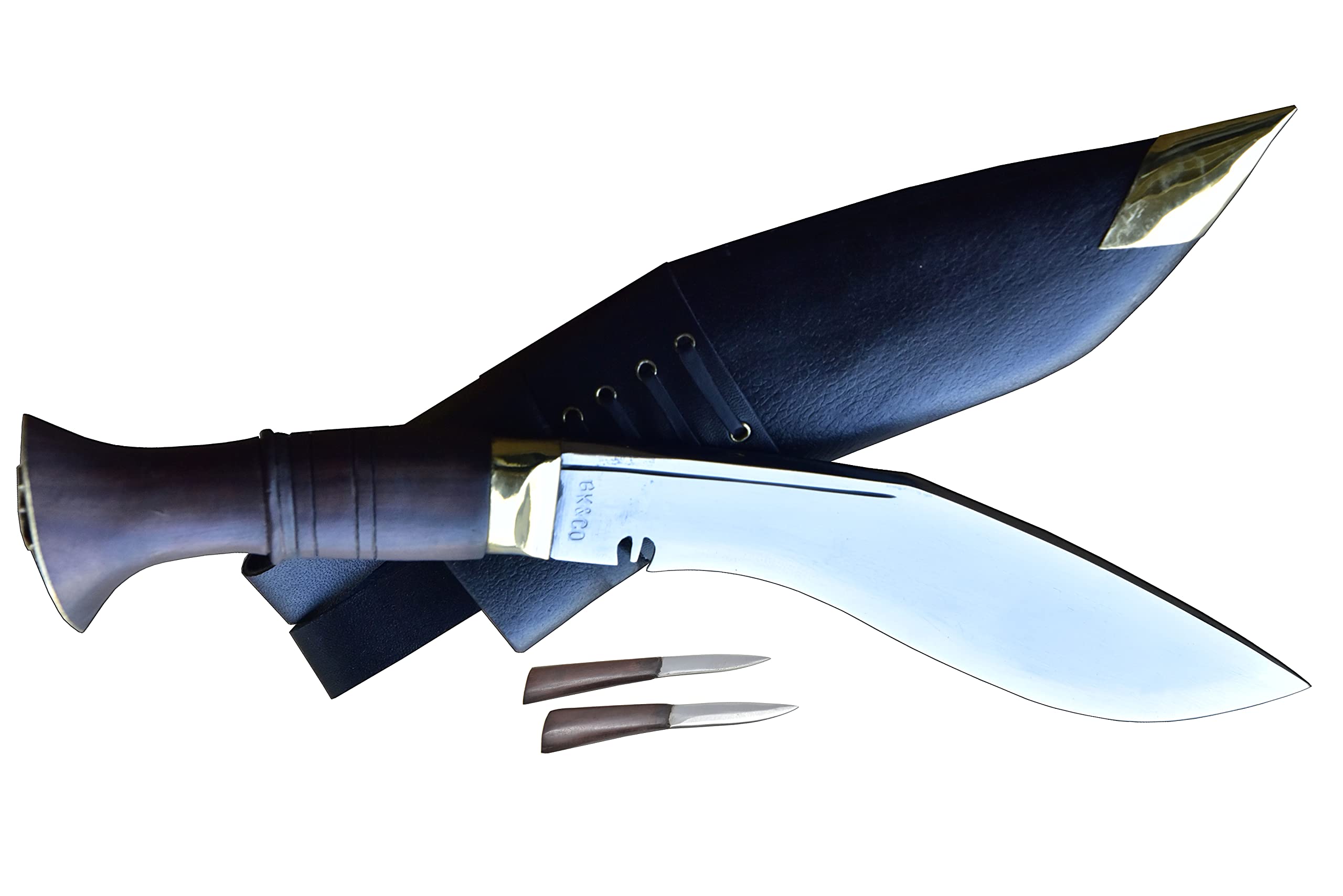 GK&CO. Kukri House Official Issued - Genuine Kukri - 9 Inch Nepal Police Service Khukuri Knife -Traditional Outdoor Kukris Handmade in Nepal