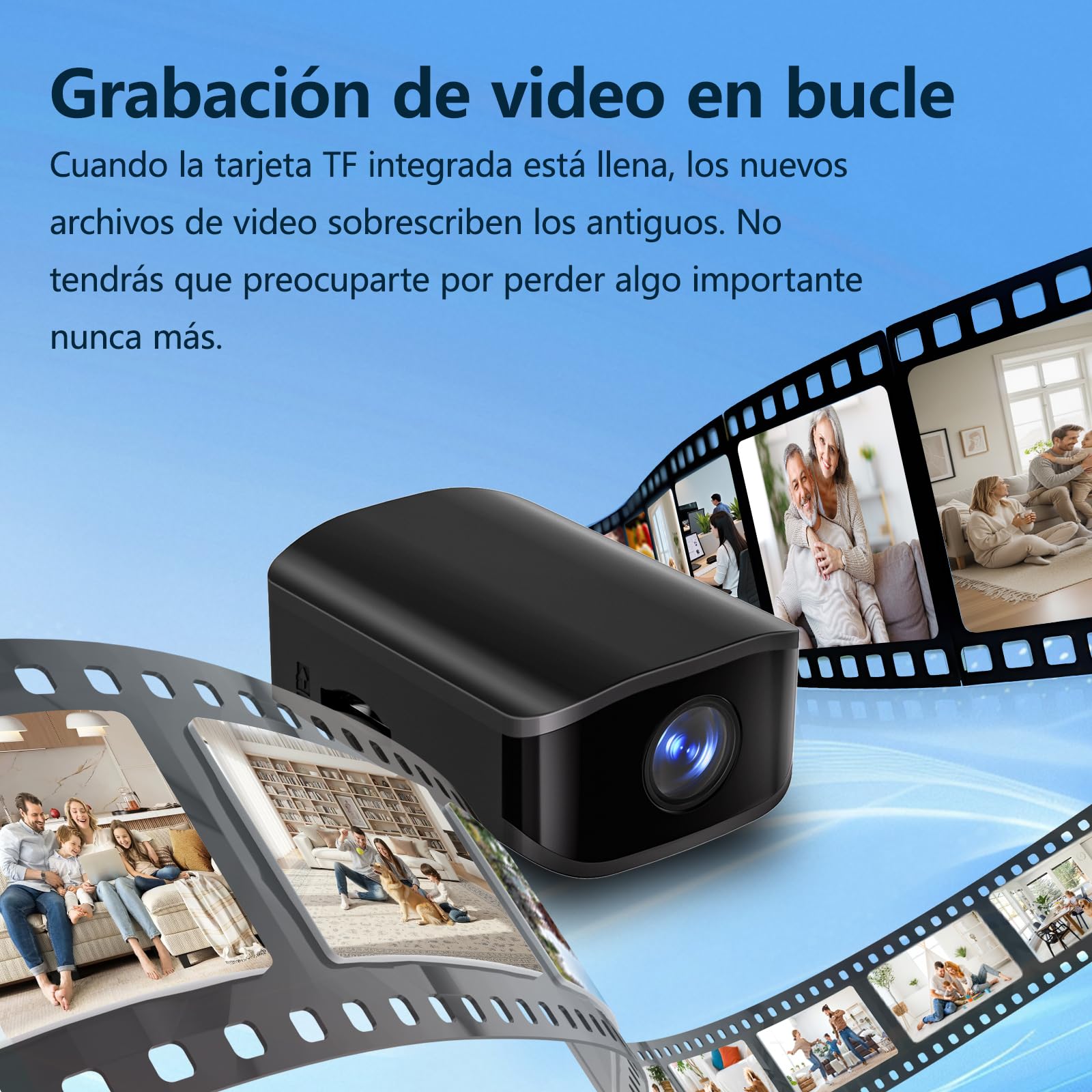Cámara espía oculta de alta definición 1080P, mini cámara, cámara para niñeras, con detección de movimiento, apta para la vigilancia de seguridad de niños, ancianos, interiores y oficinas, sin Wi-Fi.