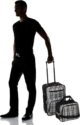 Miniatura 230 de Rockland, juego de equipaje de dos piezas, Carbón), F102