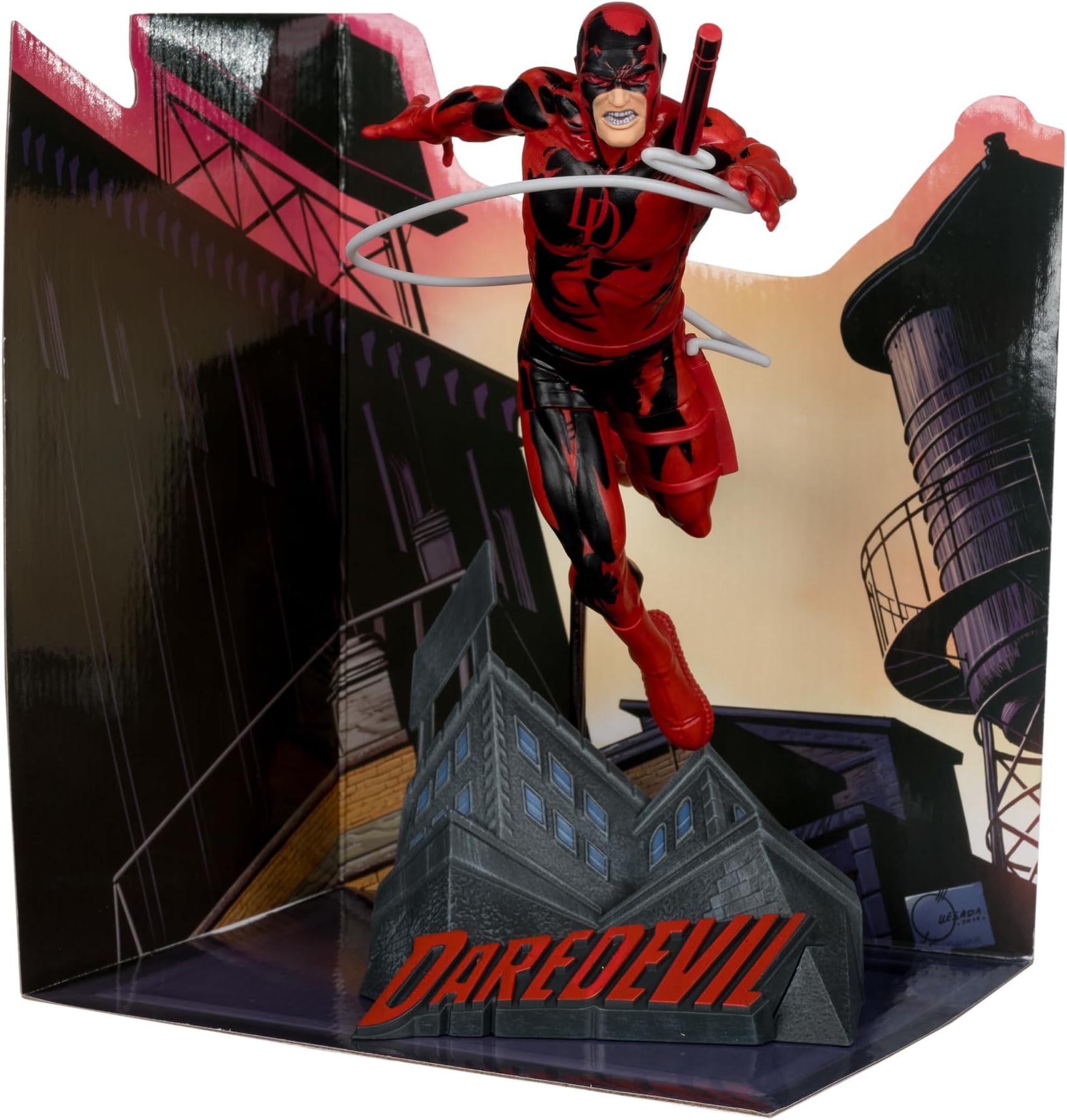 McFarlane Marvel Daredevil 1:10th Scale Collectible with Scene (Daredevil #600) Toys