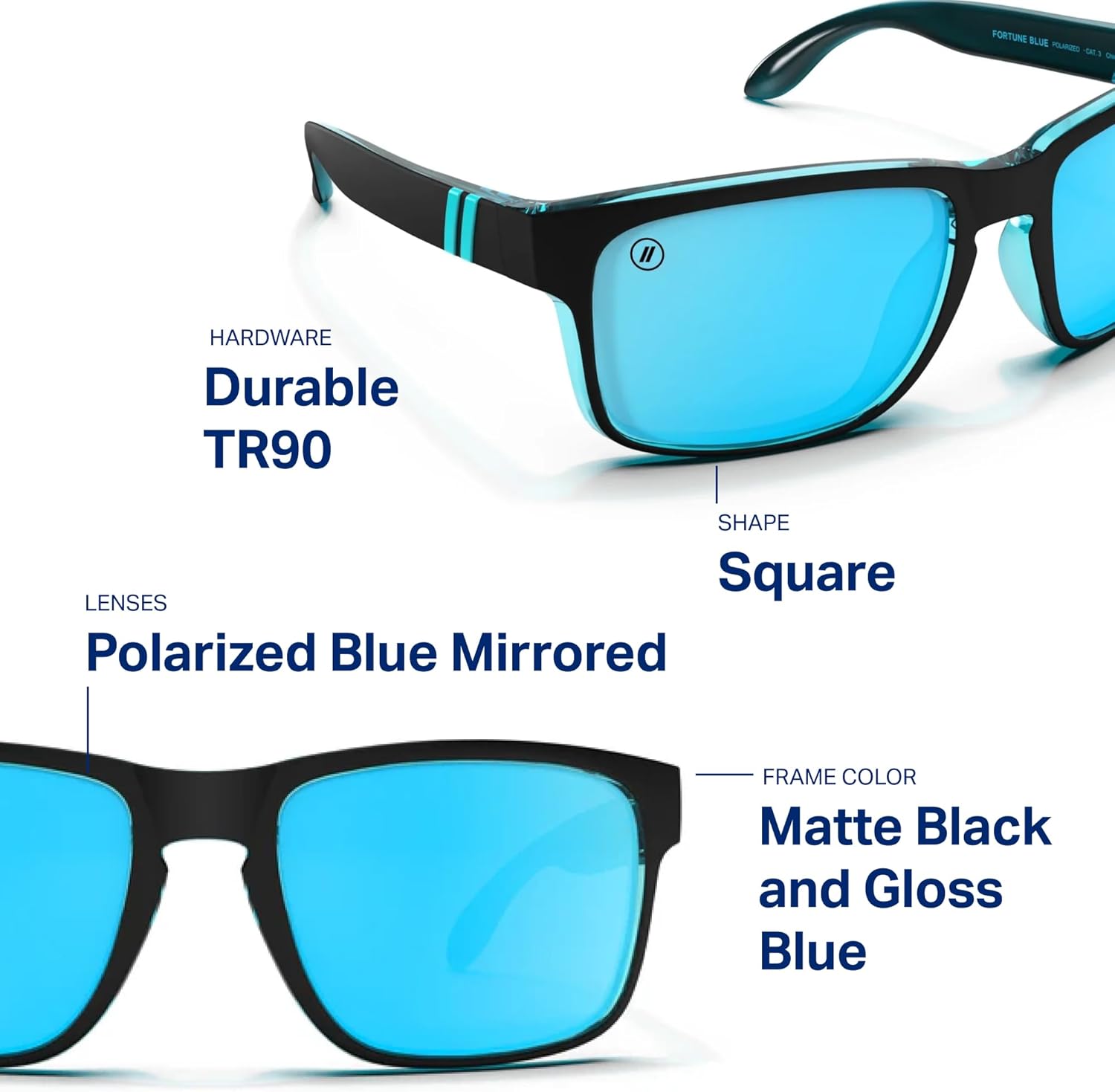 Blenders Eyewear Canyon – Polarized Sunglasses – Active Style, Durable Frame – 100% UV Protection – For Men & Women
