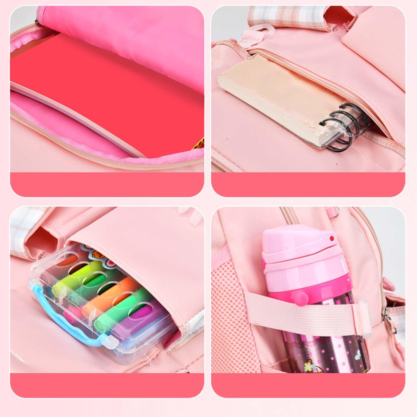 Zaino Scuola Materna Bambina, Zaino Bimba Asilo Back To School | Zainetto Asilo Bimba Luminoso E Fluorescente Zaini Scuola Media Ragazza Moderno E Alla Moda Zaini Scuola Elementare